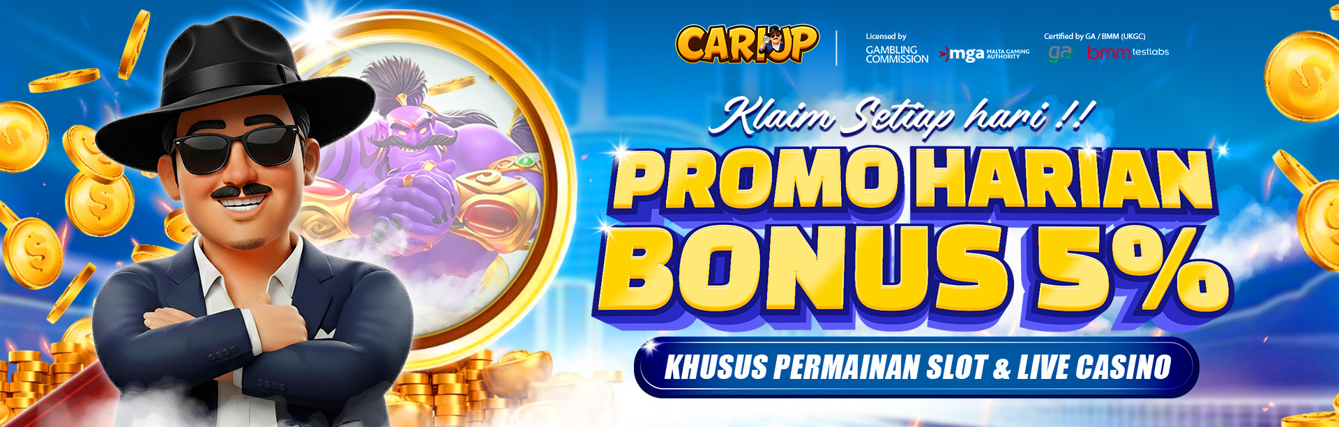 Bonus Slot Deposit 5000 hanya di CariJP